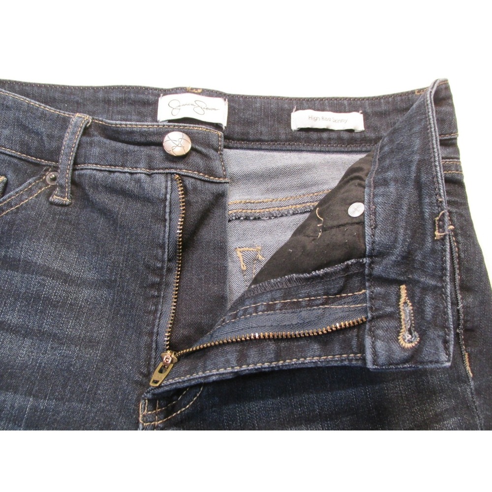 Jessica Simpson Adored High Rise Skinny Jeans Womens 4 Dark Blue CJJSB14573-RUM - Picture 3 of 15